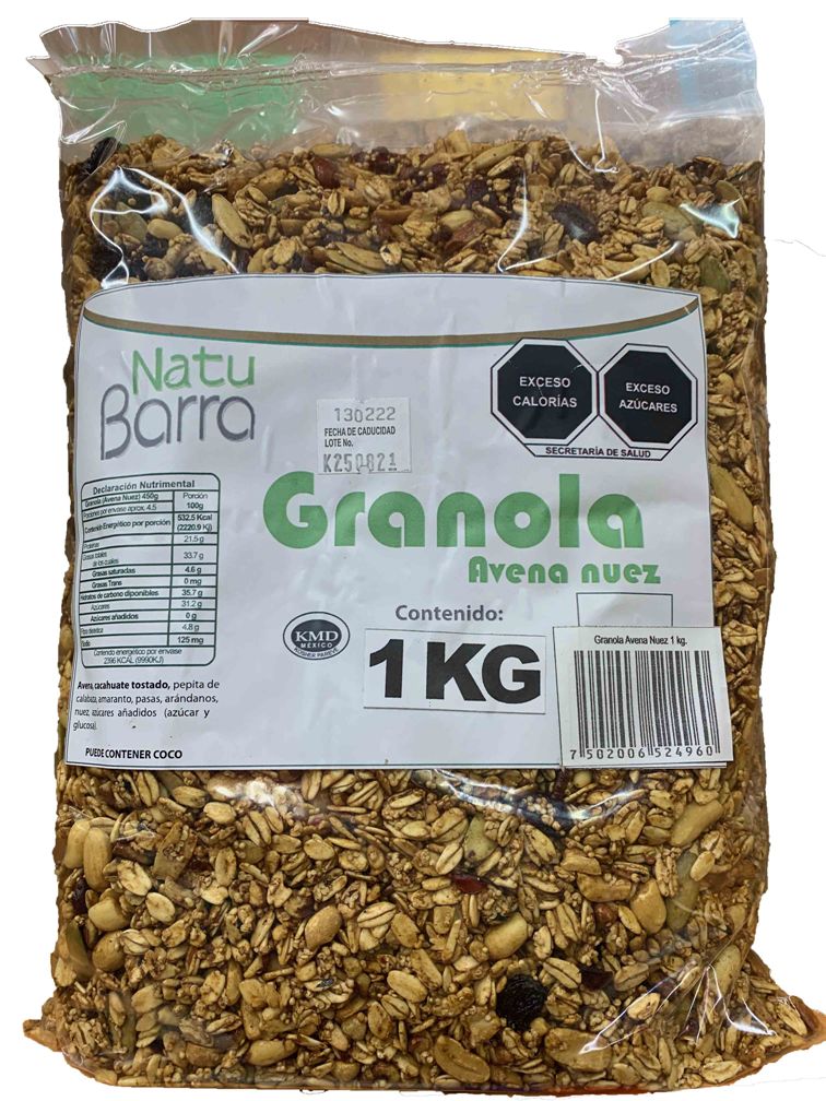 Granola Avena Nuez 1K.